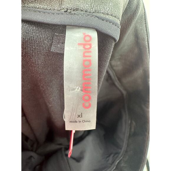 COMMANDO NWT Faux Leather 7/8 Trouser in Black // XL - Picture 10 of 12